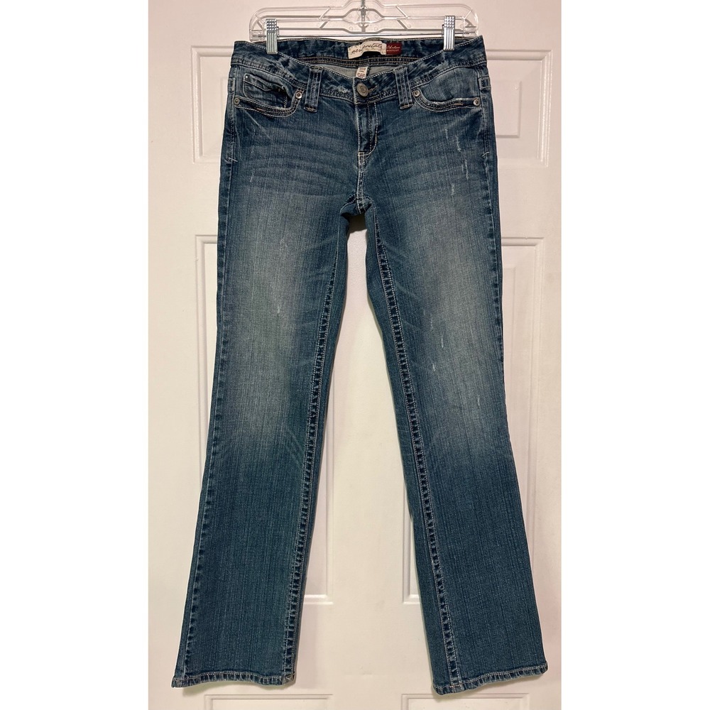 Aeropostale Ultra Low Rise Jeans 9/10 Long Y2K Chelsea Bootcut Flap Pocket VGUC